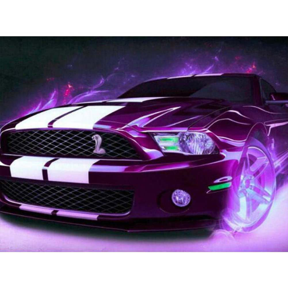 

Purple Car - Round Drill Diamond Painting - 40*30CM, 501 Original
