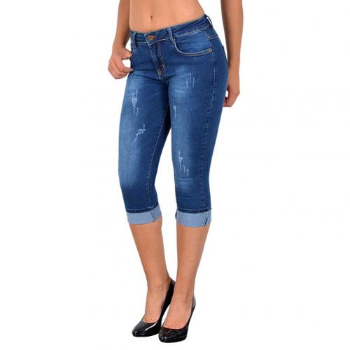 Bonusbiw 2025 New Summer Women Knee Length Denim Pants High Waist Skinny Jeans Slim Stretch Seamless Printed Leggings Shorts Pants