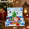 1Pcs Diamond Painting Christmas Sleigh Theme Greeting Card Set with Envelopes