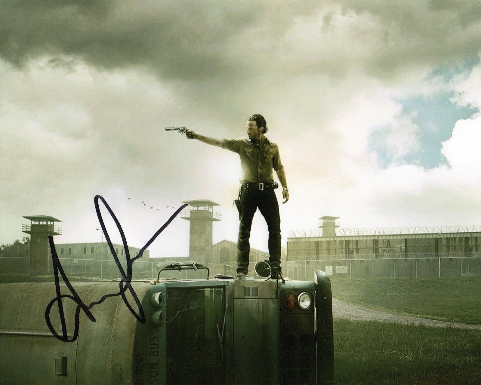 ANDREW LINCOLN - THE WALKING DEAD AUTOGRAPHED SIGNED A4 PP POSTER Photo Poster painting PRINT 20