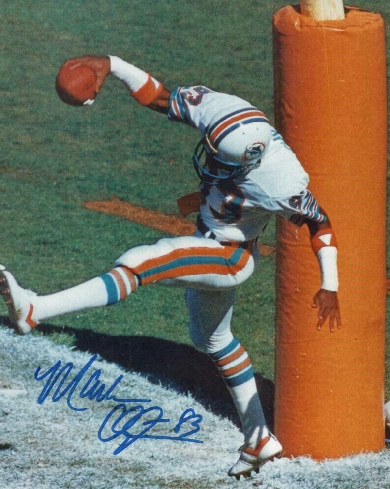 Mark Clayton Autographed Signed 8x10 Photo Poster painting ( Dolphins ) REPRINT