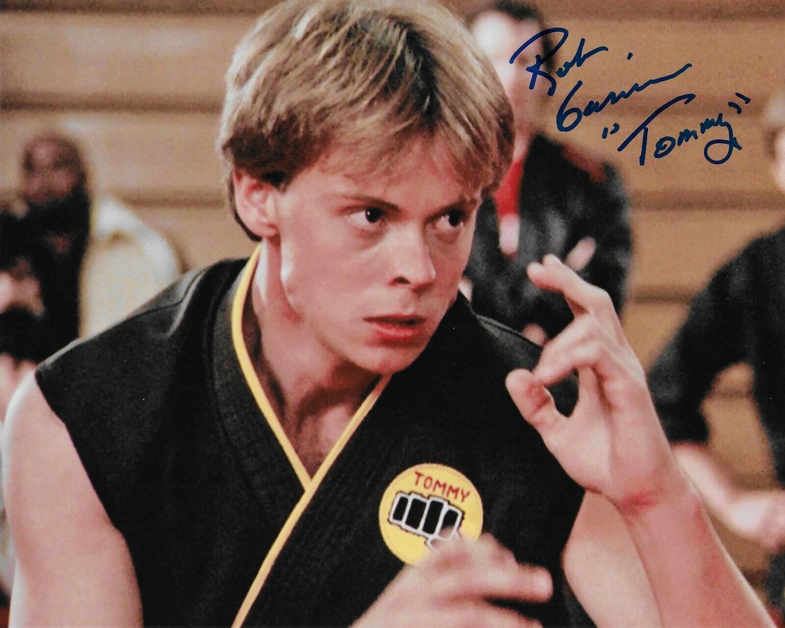 Rob Garrison (1960-2019) Karate Kid Original Signed 8X10 Photo Poster painting #3 RIP 1960-2019