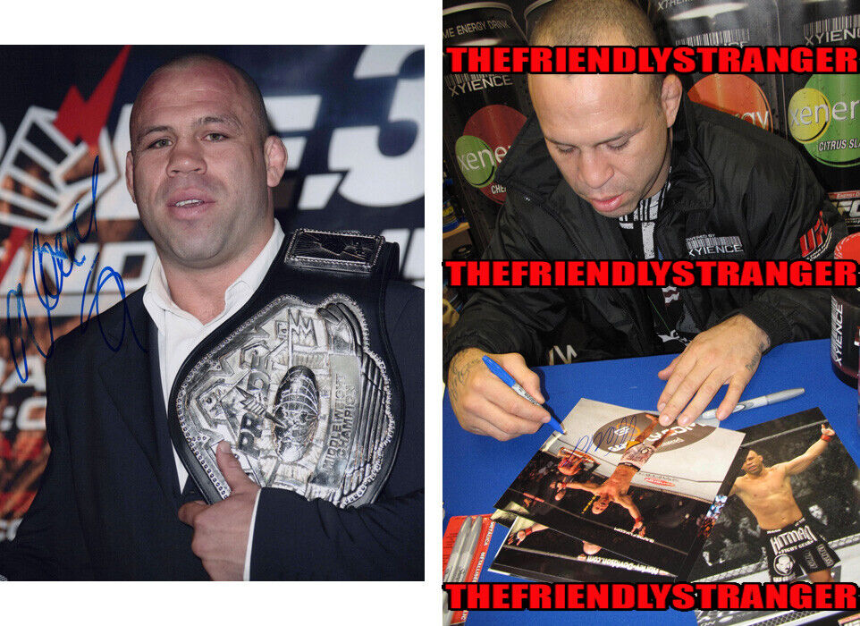 WANDERLEI SILVA signed Autographed PRIDE CHAMP