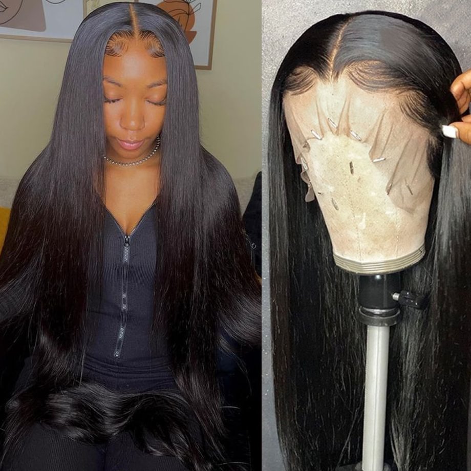 Straight Hair Long Wigs Black For Women US Mall Lifes