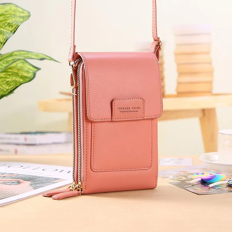 Touch screen phone bag female