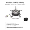 6800W Camping Gas Stove with Storage Bag Foldable Picnic Stove Cooking Accessory