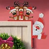 (US Local)DIY Xmas Diamond Art Door Frame Decoration Door Corner Pendants for Feiend Gifts
