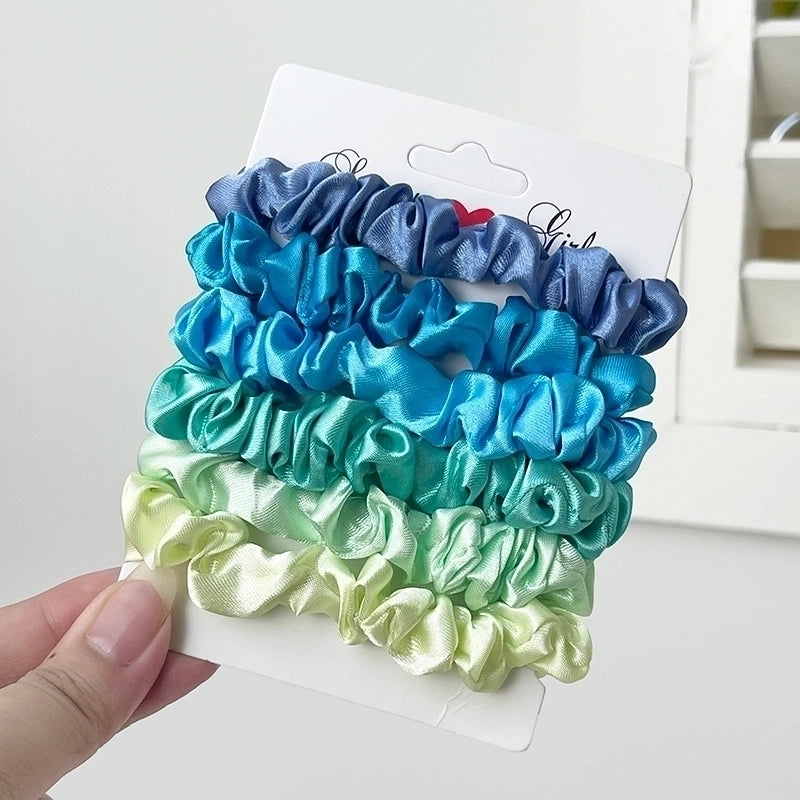 Women’s Basic Solid Color Satin Hair Tie