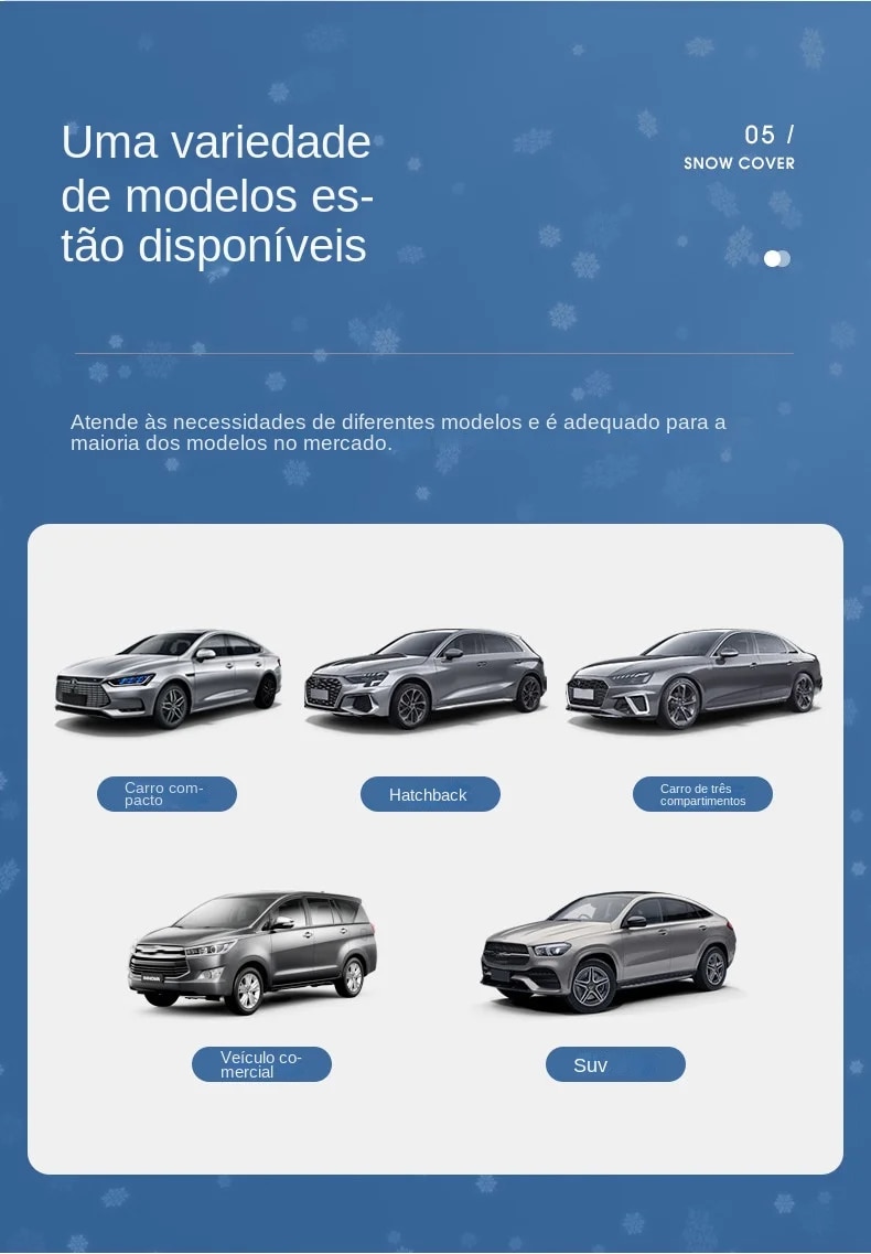 Tegooe Magnetic Car Windshield Cover for Snow Sun Protection 225x110cm - All-Weather Waterproof Protector