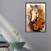 (40*60cm)Sunflower Horse - Round Partial AB Drill Diamond Painting