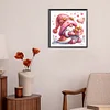 5D DIY Full Round Drill Diamond Painting Valentines Day Gnome Home Decor 30x30cm