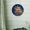 (US Local)Wood Special Shape Owl 5D Diamond Painting Clock Art Craft for Home Decor