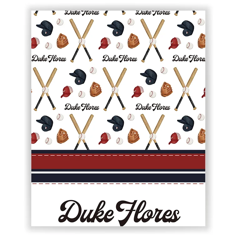 Personalized Lovely Kid Baseball Blanket for Comfort & Unique | BKKid61