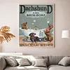 Bathroom Puppy Full 11CT 3 Strands DIY Stamped Cross Stitch Kits 40x50cm Embroidery Needlepoint Starter Kit for Beginners Adults Gift Home Wall Decor