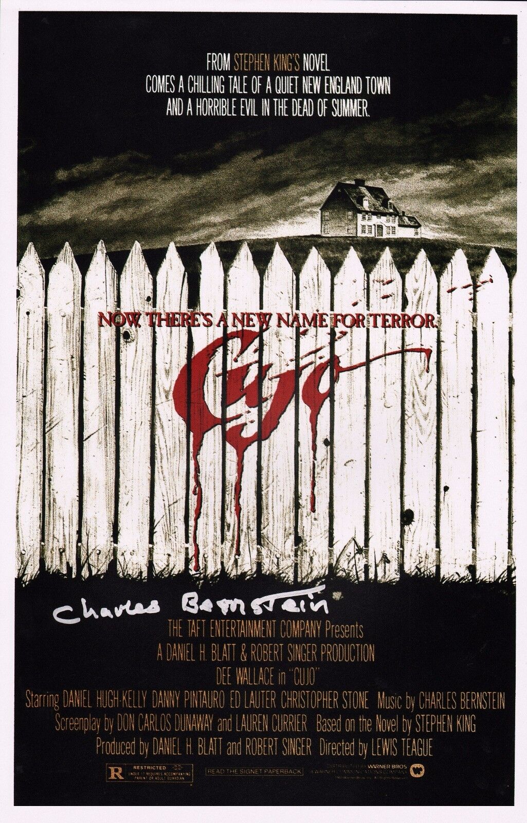 ~~ Charles Bernstein - (Composer)? Authentic Hand-Signed CUJO