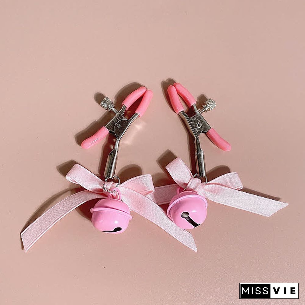 Bowknot Bell Strawberry Nipple Clamps SM Accessories