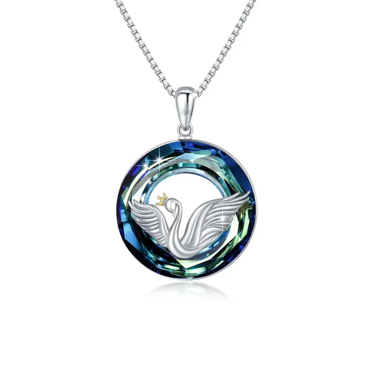 For Love - S925 You are My One and Only Swan Crystal Neceklace
