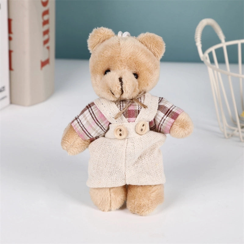 Cute Bear PP Cotton Unisex Bag Pendant Keychain