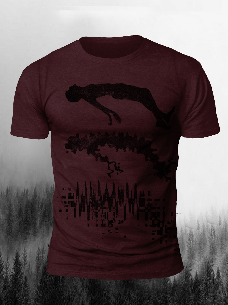 Men's Soul Transformation Print Short Sleeve T-shirt