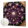 DIY Pearl Painting Purple Mandala for Home Decor with Frame(30*30cm)