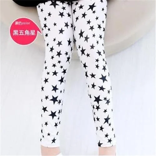 Kids Girls Leggings Spring Summer Flower Printed Children Trousers Girl Casual Pencil Pants Cute Toddler Leggings