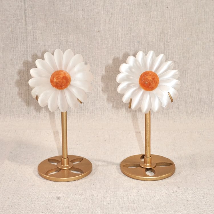 Selenite Daisy With Stand