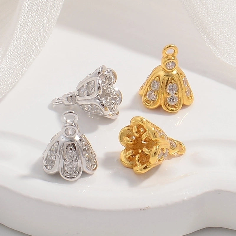 Rhodium Plated Bell 925 Silver Pendants