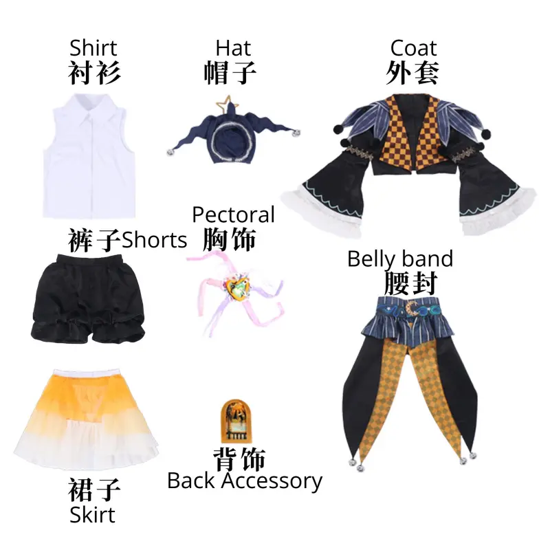 [Wetrose] Pre-Order Identity V Mime Artist Cl&eacute;o Decroux Traveler of Dreams Game Outfit Cosplay Costume 