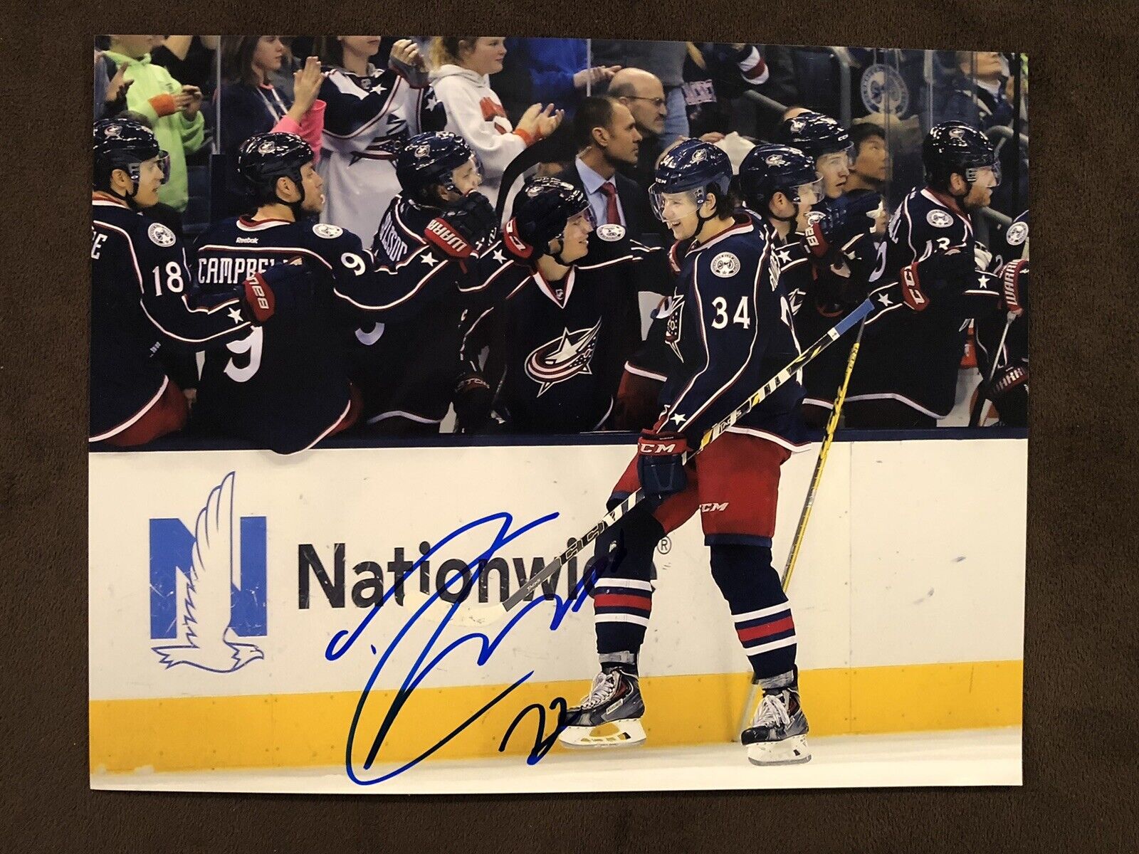 JOSH ANDERSON AUTOGRAPH Photo Poster painting Columbus Blue Jackets signed 8x10 Photo Poster painting CBJ