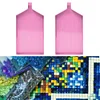 2Pcs Clear Diamond Painting Tray DIY Drills Plate Diamond Sorting Tray