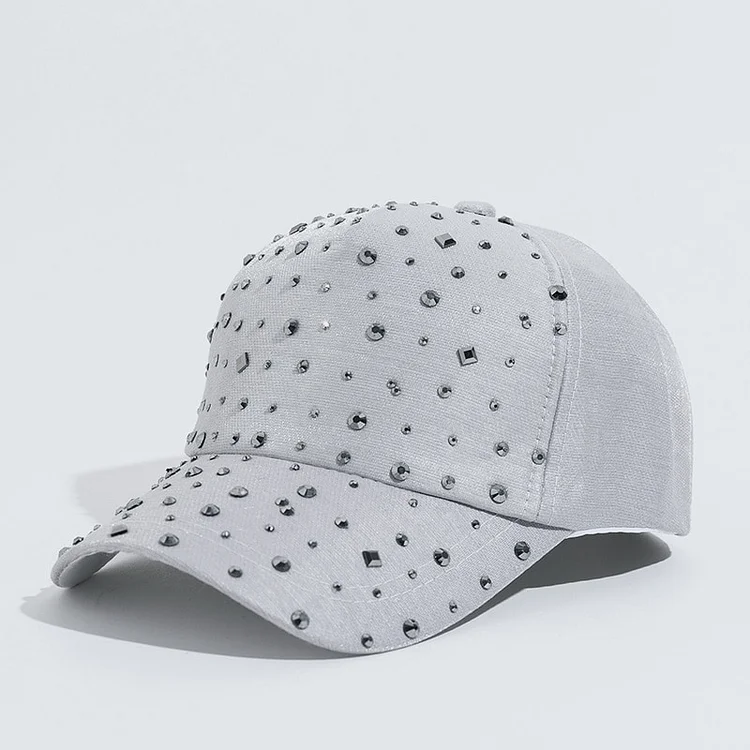 WomenS Rhinestone Hats Diamond Sun Cap Swag Casquette Snap Back Gorras Solid color Summer Baseball Caps Dad Girl Bone Snapback