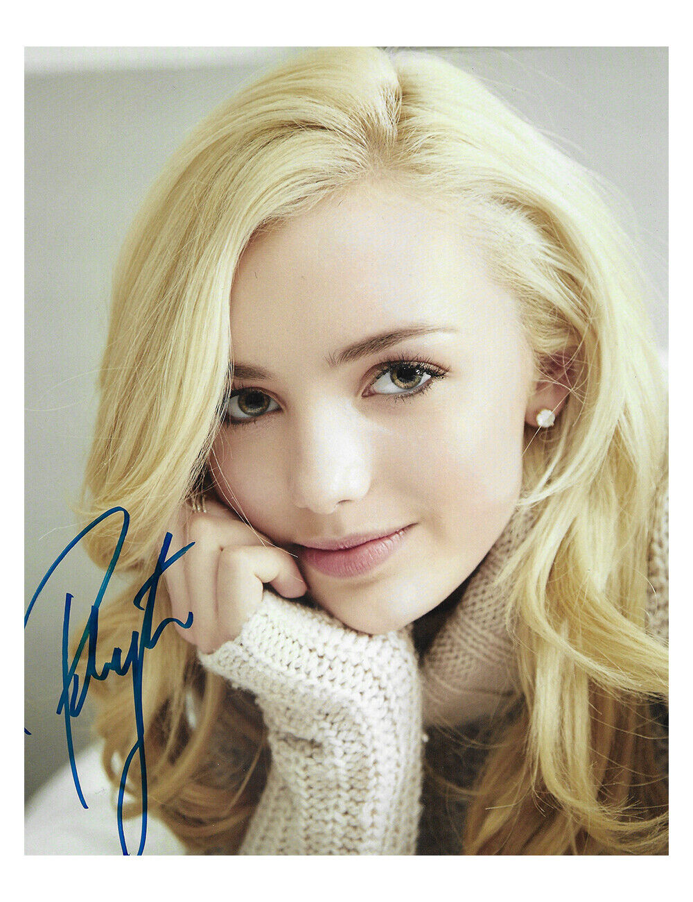 8x10 Photo Poster paintinggraphic Print Signed by Peyton List 100% Authentic With COA