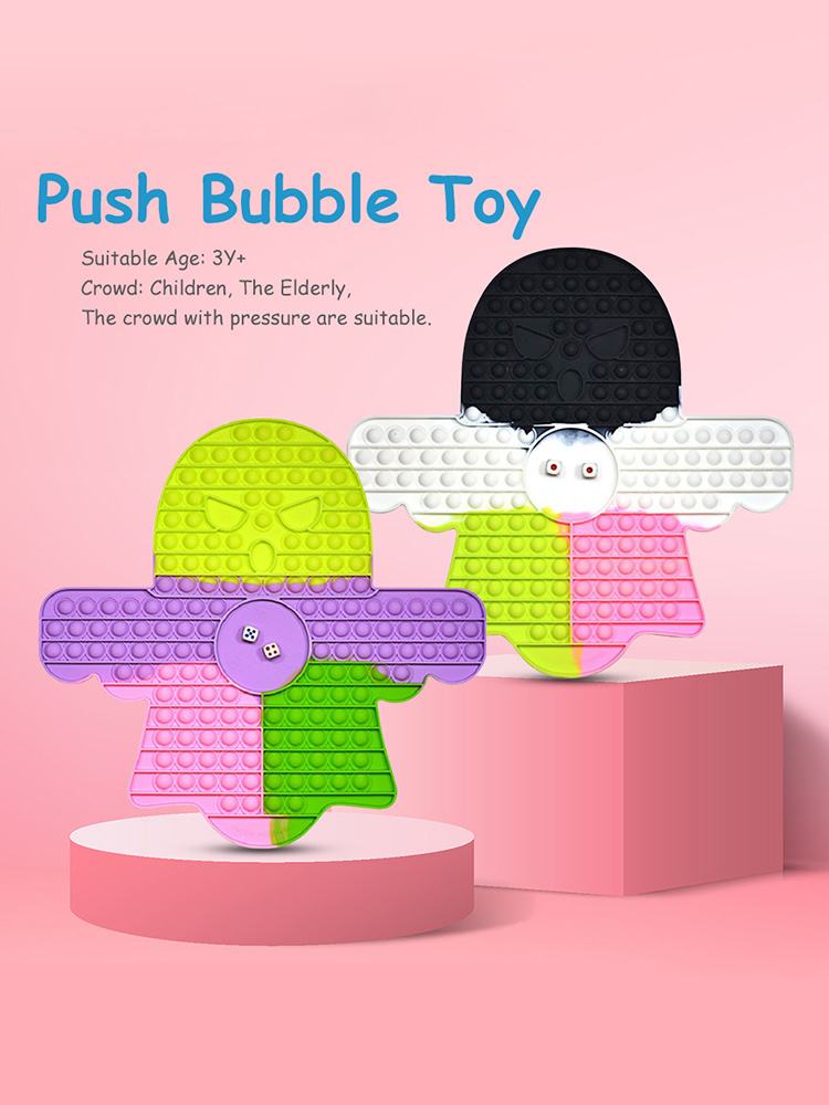 

Halloween Elves Ghost Board Push Bubble Autism Large Size Anti Stress Toy, 501 Original