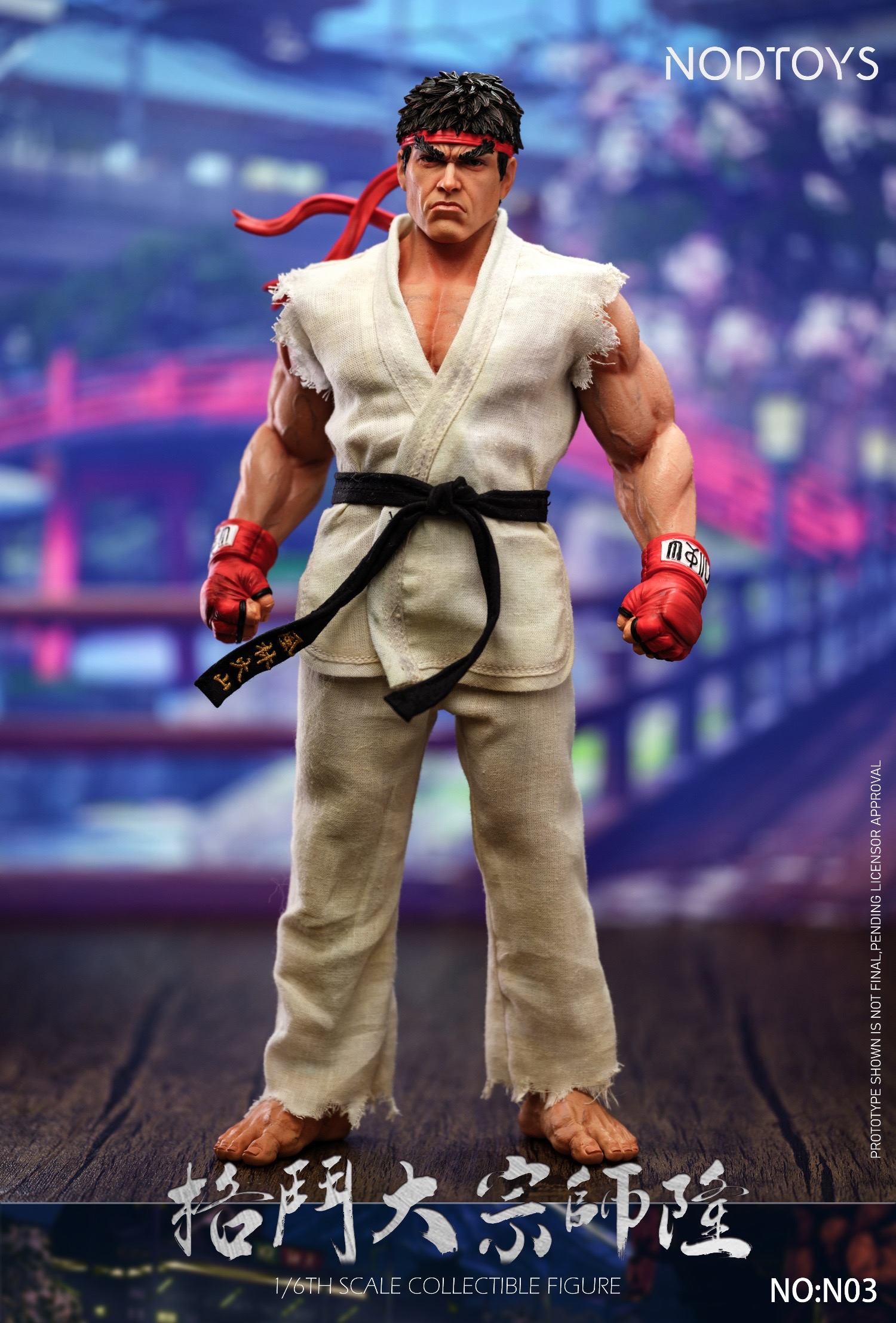 NODTOYS Studio - Silicone Articulated Figure "Grandmaster of Fighting – Ryu" 1/6 Action Figure-
