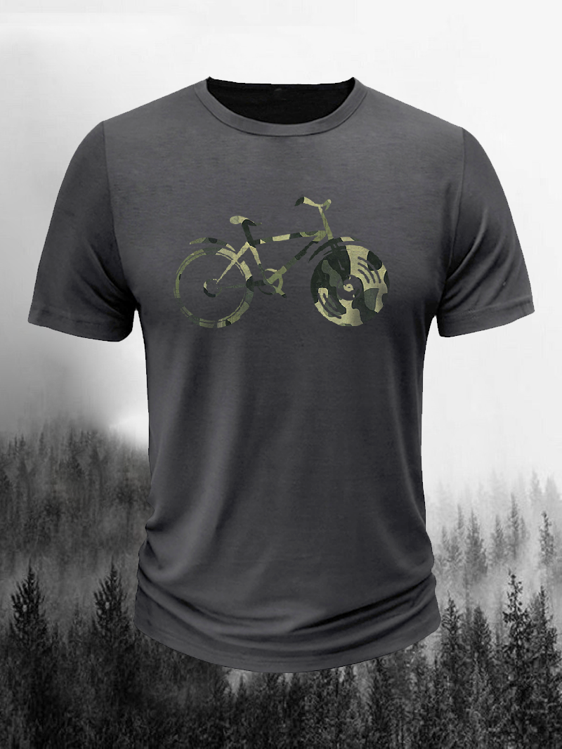 Men's Camouflage Bicycle Short-Sleeved Shirt in  mildstyles