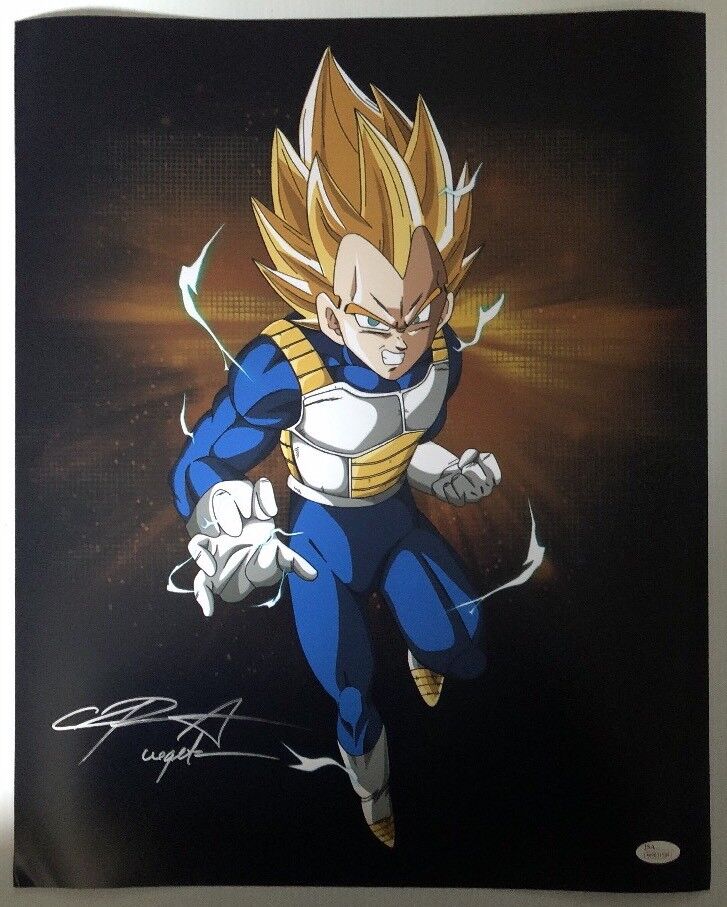 Chris Sabat Signed Autographed 16x20 Photo Poster painting Dragon Ball Z Vegeta JSA COA 3