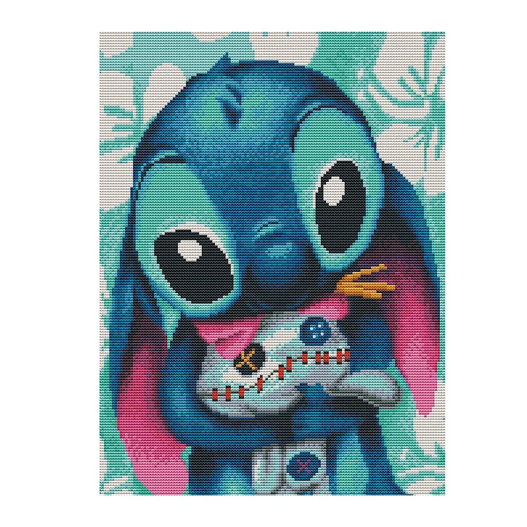 Cartoon 11CT Printed Cross Stitch Kits (46*36CM) fgoby