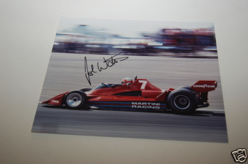 Famous F1 Driver John Watson signed Photo Poster painting.