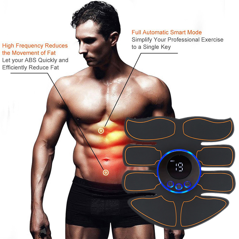 Likron Watches Optimized Title USB Rechargeable EMS Muscle Stimulator for Abdomen and Arm Training 8 Modes