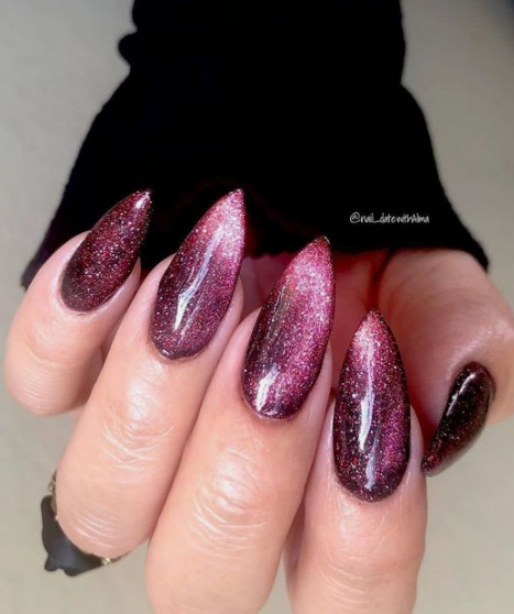 purple short nail designs charms｜TikTok Search
