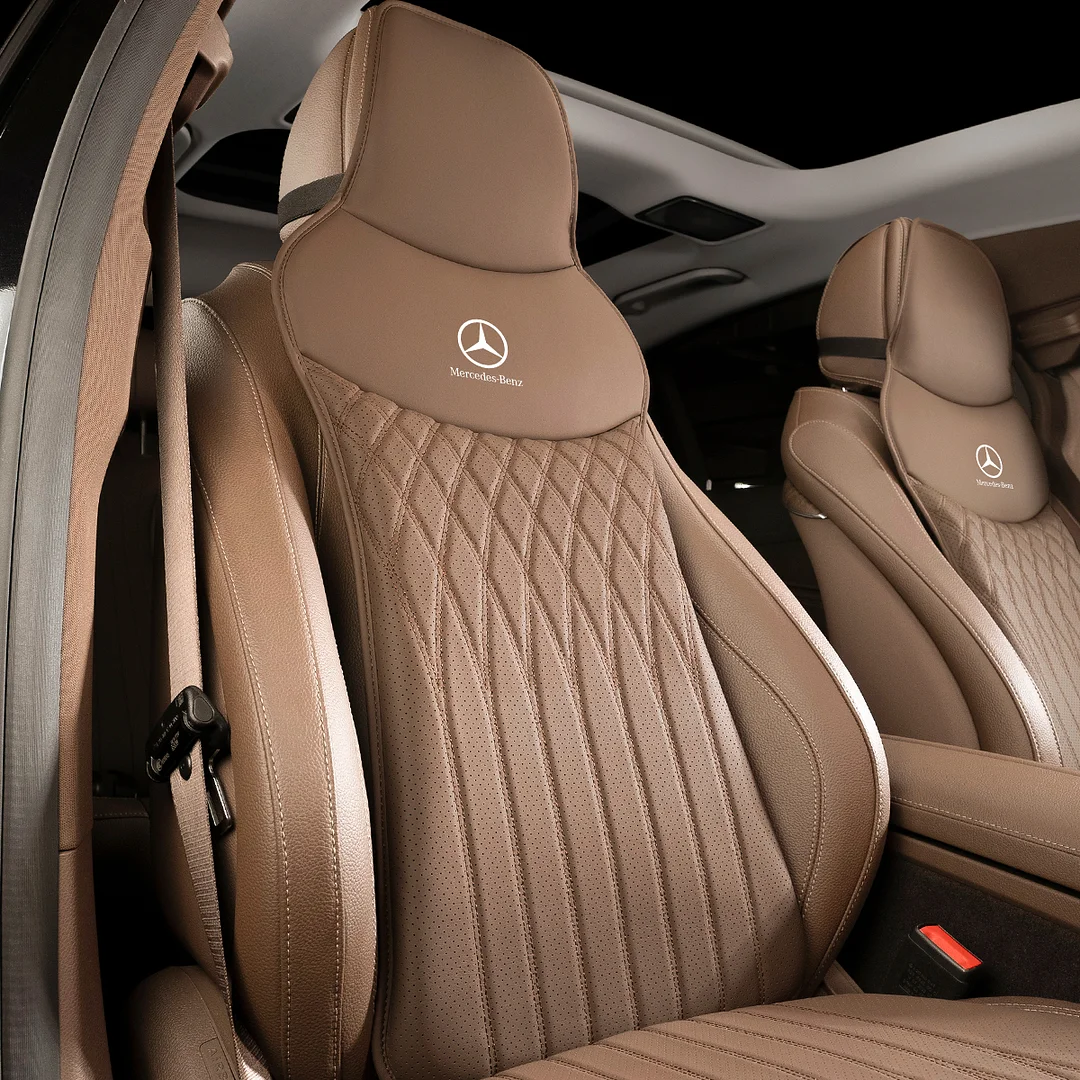 All-Season Universal Nappa leather Seat Cushions (with Logo)