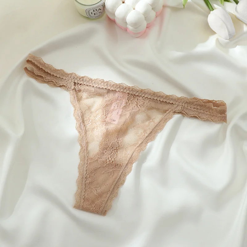 Uveng Uveng Lace Thongs Female Fine With Pure Desire To Hollow Low-Rise Hottie Seduction Shorts T-Pants
