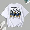  Hawaii Graphic Print White T-Shirt for Kids And Teenagers by Inlyline