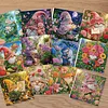 12pcs Garden Goblin Diamond Art Greeting Cards DIY 12 Pack with Envelopes