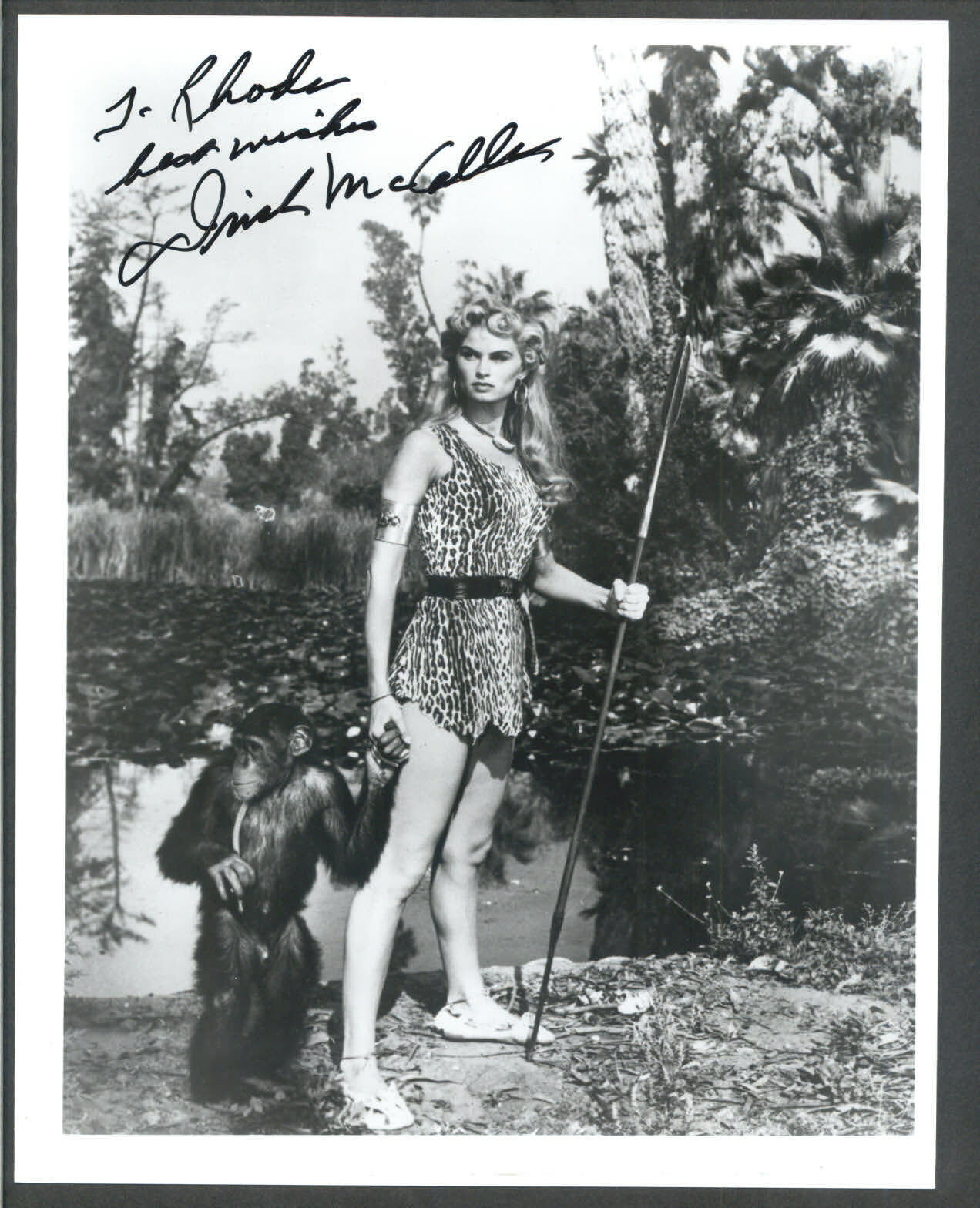 Irish McCalla - Signed Vintage Celebrity Autograph Photo Poster painting - Queen of the Jungle