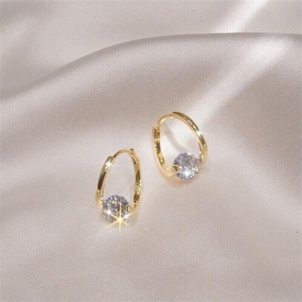 2022 Diamond Round Stud Earrings