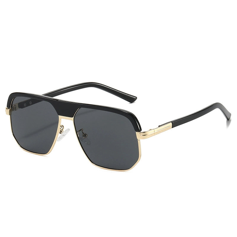 Casual Basic Minimalist Geometric Ac Square Full Frame Women’s Sunglasses