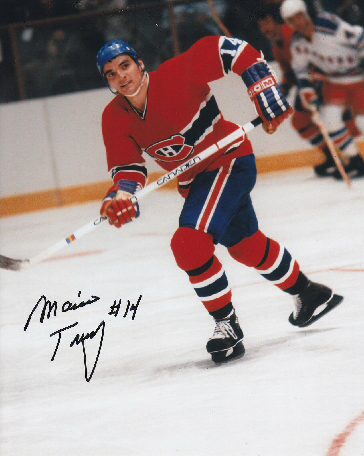 Mario Tremblay#0 8x10 Signed Photo Poster painting w/ COA Montreal Canadiens