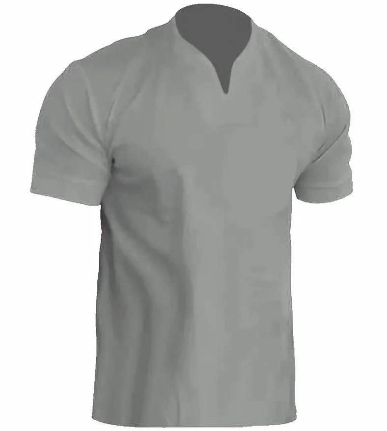 Uveng Uveng Men's Fitness Plus-Size Sports T-Shirt Men's Elastic Cotton Pocket Short-Sleeved Summer V-Neck Polo Shirt