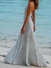 Polka Dot Condole Belt Maxi Dress